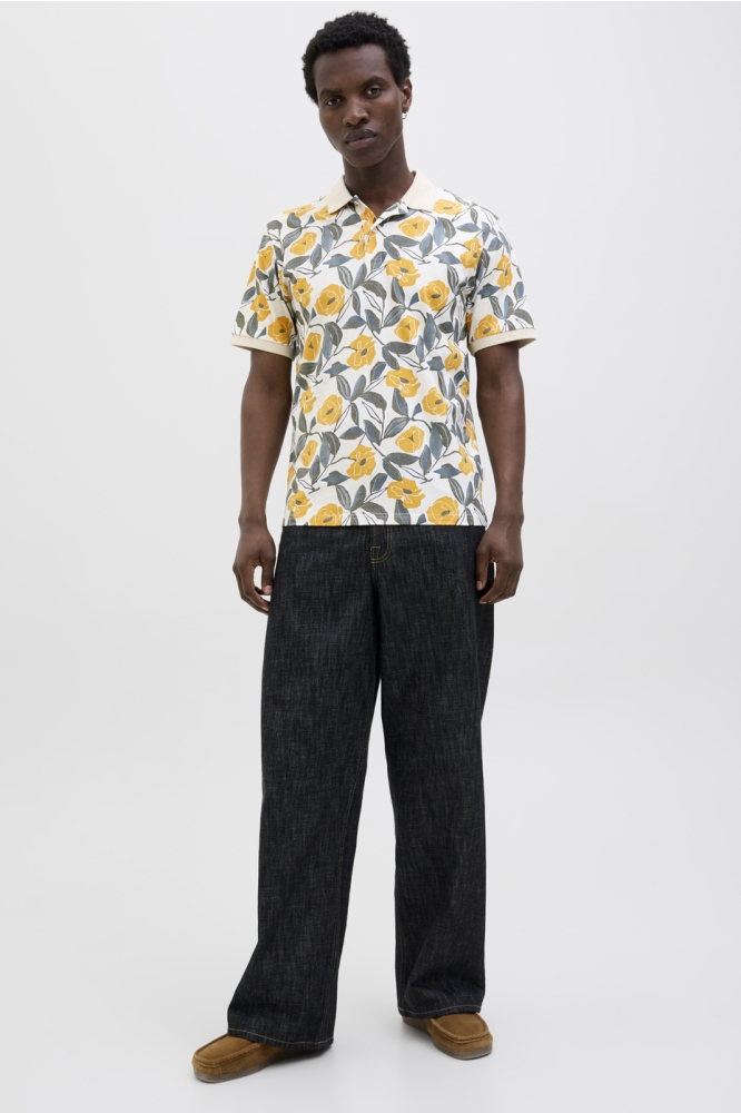 JORALMERIA AOP POLO SS 12276835 BUTTERCREAM